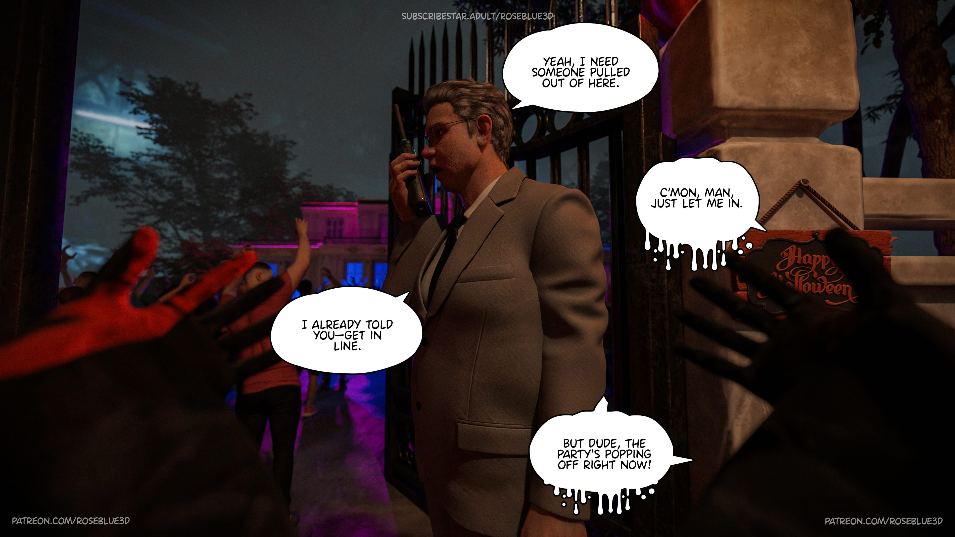 My Neighbor’s Widow [Rose Blue 3D] Chapter 47.5 - Page 3