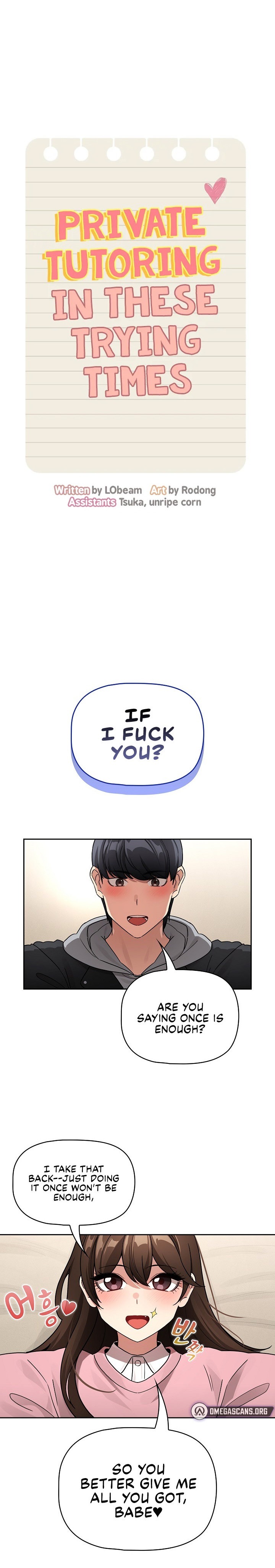 Private Tutoring in These Trying Times Chapter 138 - Page 1