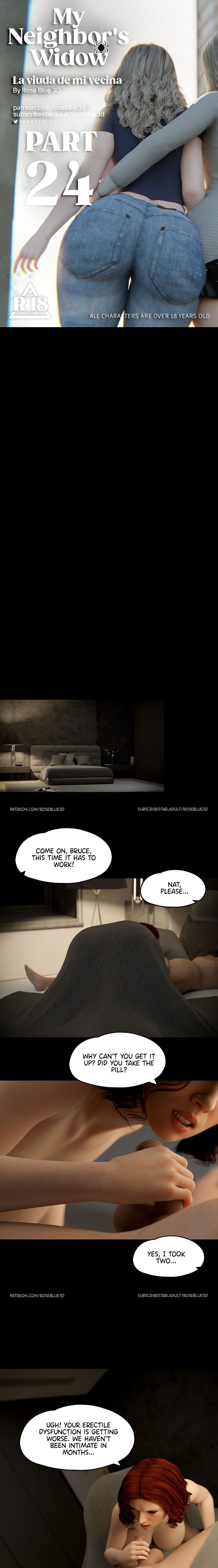 My Neighbor’s Widow [Rose Blue 3D] Chapter 24 - Page 1