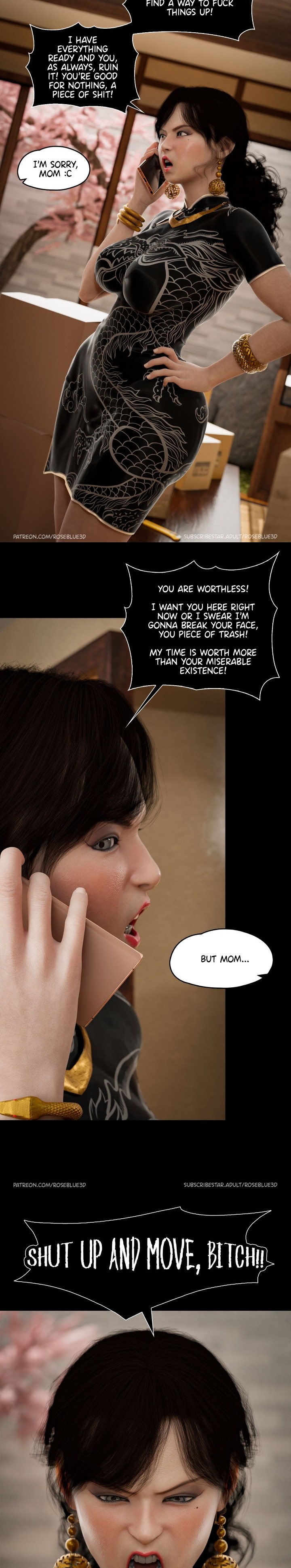 My Neighbor’s Widow [Rose Blue 3D] Chapter 25 - Page 3