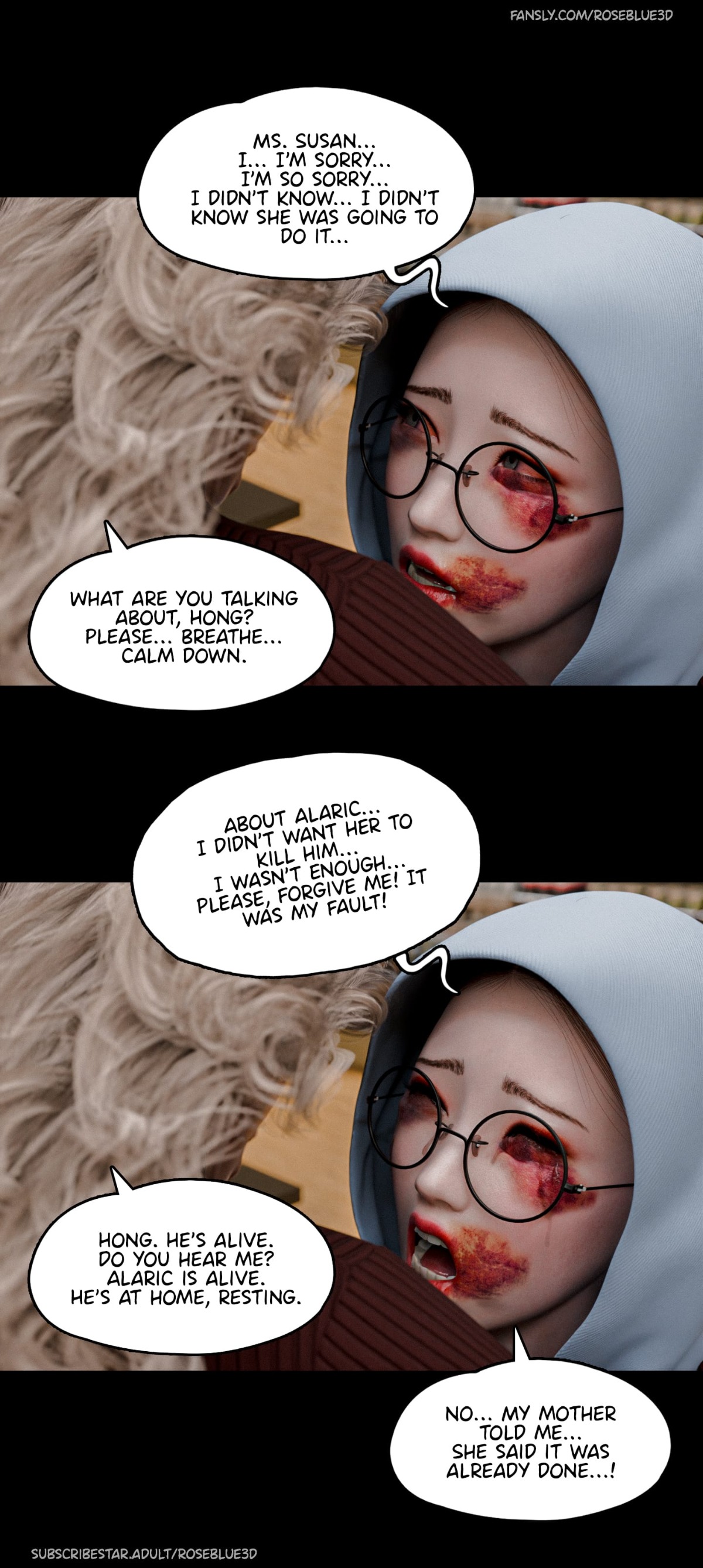 My Neighbor’s Widow [Rose Blue 3D] Chapter 44 - Page 12